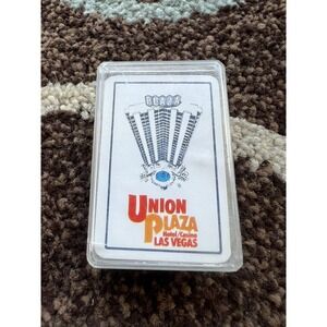 Union Plaza Hotel Casino Las Vegas Vintage 60s Souvenier Mini Playing Cards